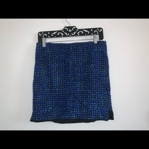 J. Crew Blue & Black Skirt